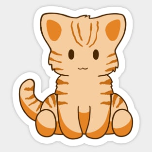 of Cute Tabby Kitty Sticker